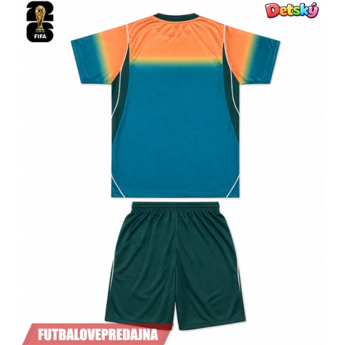 Lacne Dětský Futbalové dres Austrália MS 2026 Krátky Rukáv - Preč (+ trenírky)